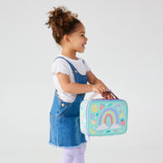 Smiggle Glide Teeny Tiny Square Lunch bag Rainbow