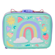 Smiggle Glide Teeny Tiny Square Lunch bag Rainbow