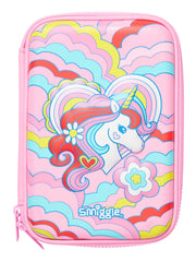 Smiggle 3D Embossed Unicorn  Hardtop Pencil Case