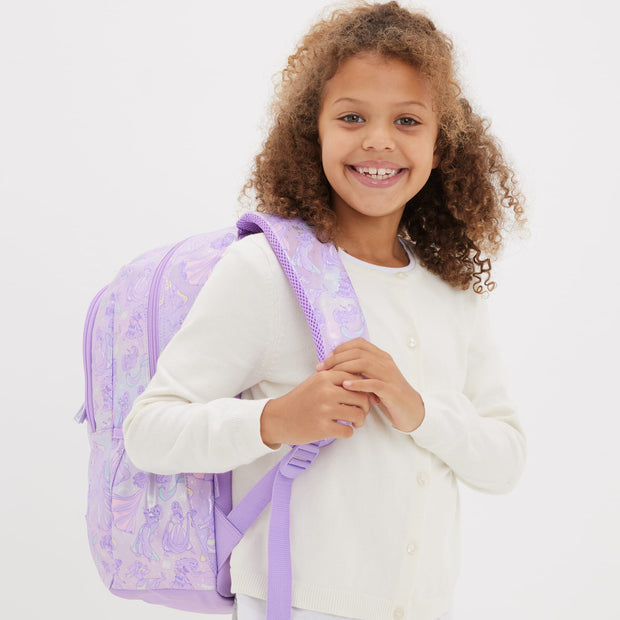 Smiggle- Disney Princess Lilac Classic Backpack