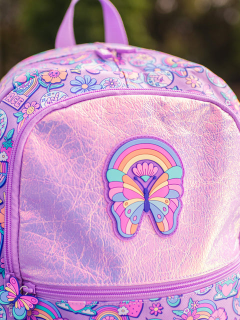 Smiggle Limitless Lilac Butterfly Patterned Backpack - The Write Stuff