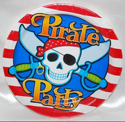 Halloween Pirate Party plates - 10 Pieces Set