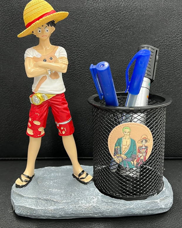 D Luffy One Piece Anime Pen Stand