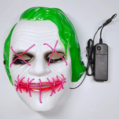 Joker Light Up Halloween Mask