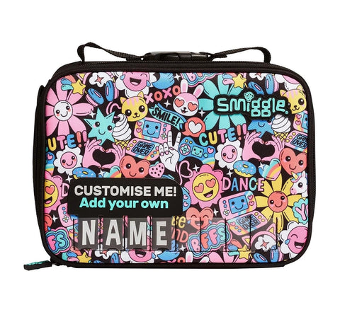 Smiggle Multicolour Bright Side Square Id Attachable Lunchbag