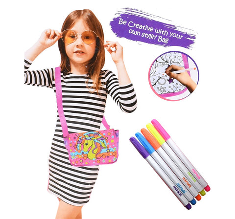 Mirada Color Your Own Unicorn Sling Bag