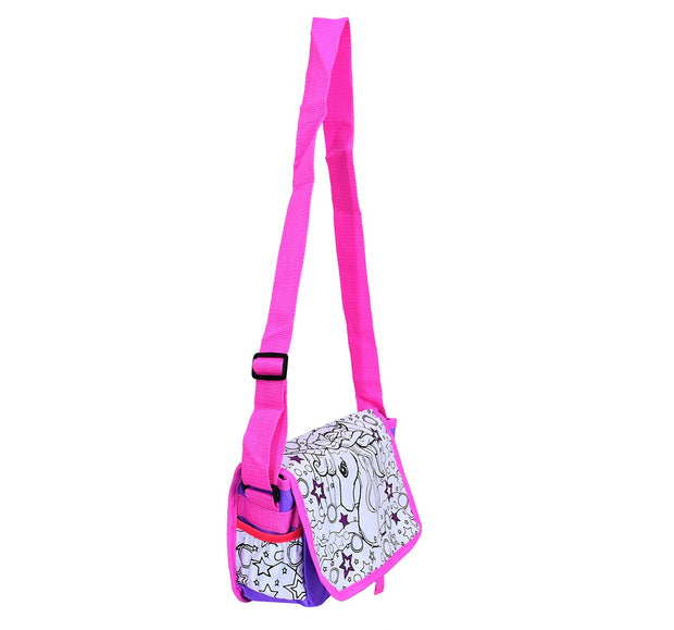Mirada Color Your Own Unicorn Sling Bag - The Write Stuff