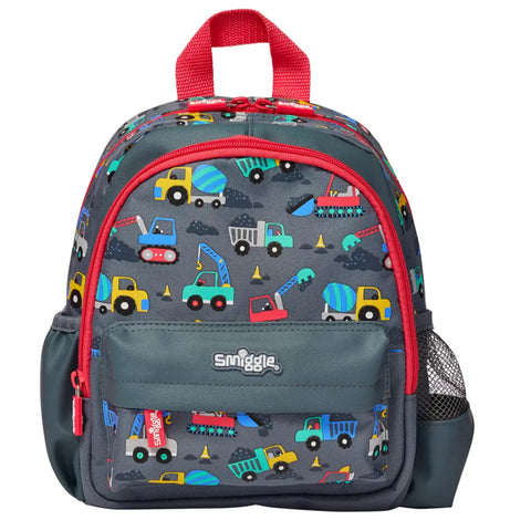 Smiggle Glide Teeny Tiny Construction Car Backpack