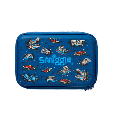 Smiggle Fly High Dino Hardtop Double Up Pencil Case