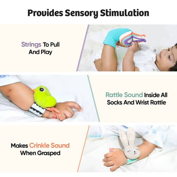 Curious Cub 0 Months+ - Foot Finder & Wrist Rattle