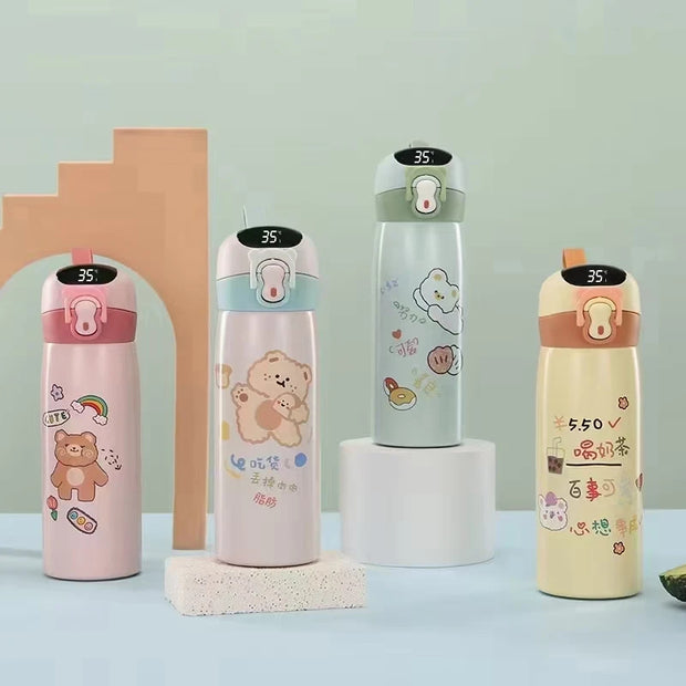 Kids - Temperature Bottle With Straw - The Write Stuff