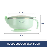 Baby Stainless Steel Bowl with Lid & Suction Base