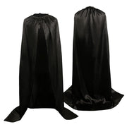 Halloween Cap Big 120 CM – Full Black Costume Cape for Kids & Adults