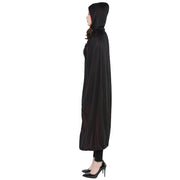 Halloween Long Cloak Death Cape – Double-Sided Witch Costume Hood for Adults & Unisex Cosplay