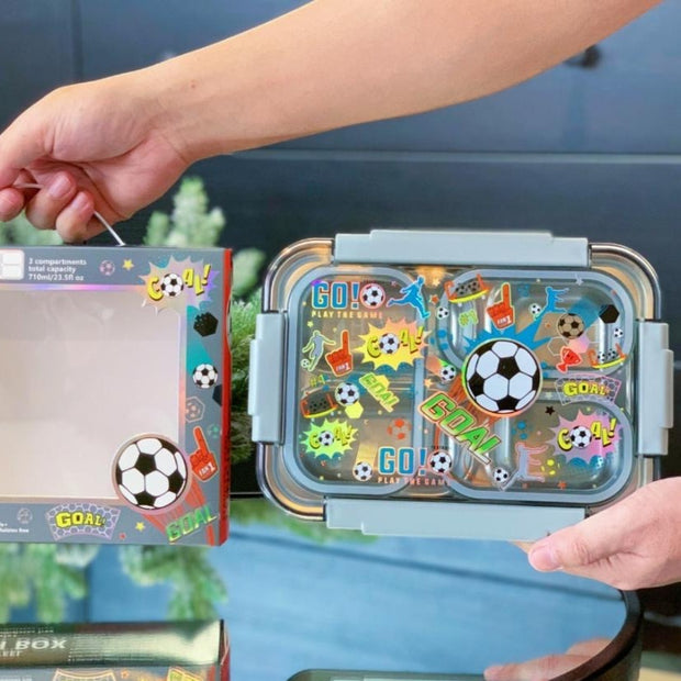 Lunch Box Transparent  - 3 Compartment