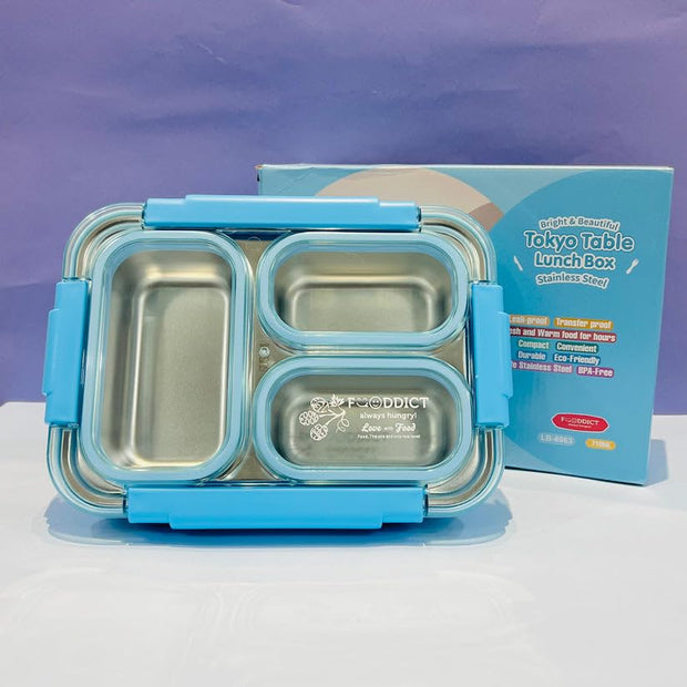 Tokyo Table SS Lunch Box with 3 compartment - 710ml