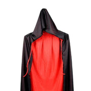 Halloween Long Cloak Death Cape – Double-Sided Witch Costume Hood for Adults & Unisex Cosplay