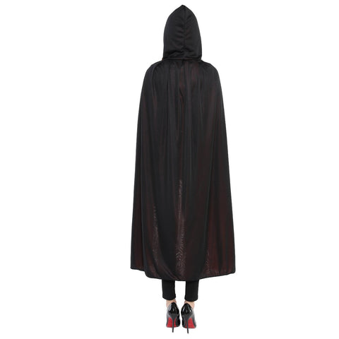 Halloween Long Cloak Death Cape – Double-Sided Witch Costume Hood for Adults & Unisex Cosplay
