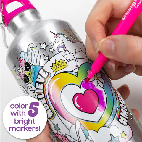 Just My Style- Color Your Own Water Bottle - The Write Stuff