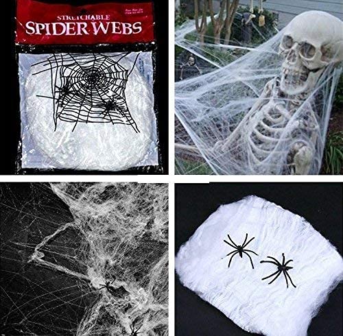 Halloween Home Decor Stretchable Spider Web - The Write Stuff