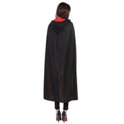 Halloween Long Cloak Death Cape – Double-Sided Witch Costume Hood for Adults & Unisex Cosplay