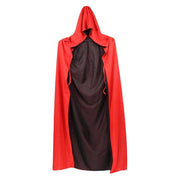 Halloween Long Cloak Death Cape – Double-Sided Witch Costume Hood for Adults & Unisex Cosplay