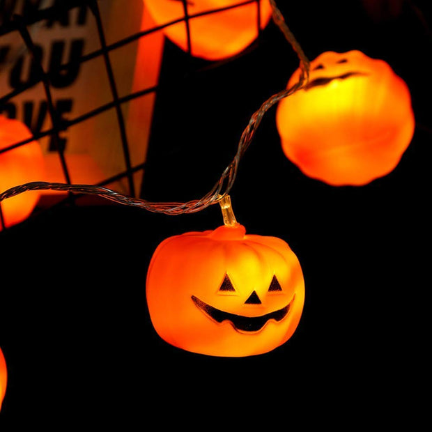 Halloween Pumpkin Led String Lights - The Write Stuff