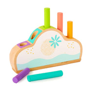 Curious Cub Pop Up Pegs | Montessori Wooden Pop-Up Peg Toy (12 Months +)