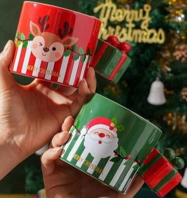 Gift Box Handle Christmas Mug