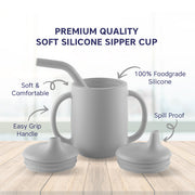 Hopop - 3 in 1 Sipper Cup with Spout & Straw -210 ml