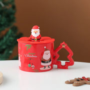Christmas Mug With Tree Handle