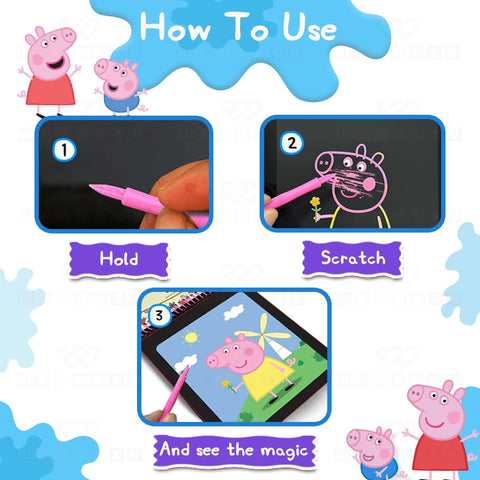 Scratch Pad For Kids - Paw Patrol and Peppa Pig - The Write Stuff