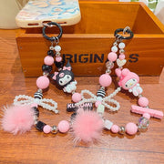 Kuromi Melody bead pendant keychain
