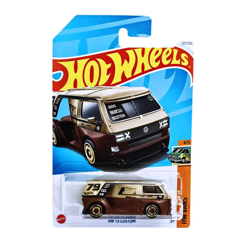 Hot Wheels VW T3 Custom | HW Vans Series | 1:64 Scale Die-Cast by Small CLAP (Brown) - The Write Stuff