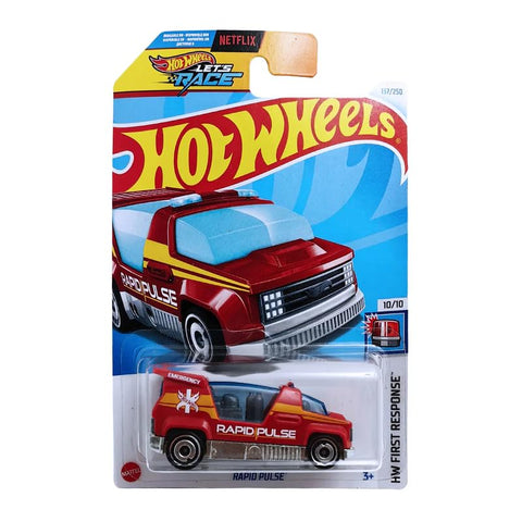 Hot Wheels  Rapid Pulse – HW First Response [Red] Die-Cast Car, Ages 3+ - The Write Stuff