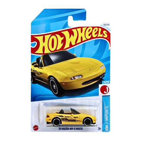 Hot Wheels 1:64 Scale 1991 Mazda MX-5 Miata - The Write Stuff