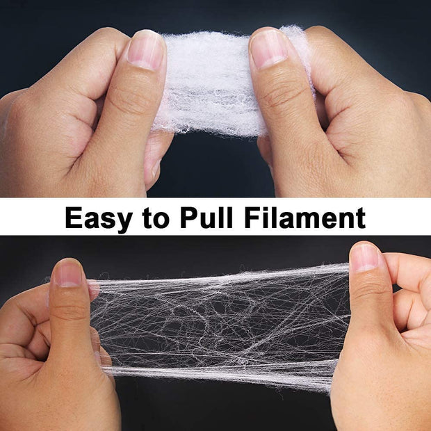 Halloween Home Decor Stretchable Spider Web - The Write Stuff