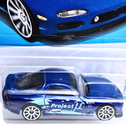 Hot Wheels ’95 Mazda RX-7 – 1:64 Scale Die-Cast Car (Blue) Ages 3 & Up by Small CLAP - The Write Stuff