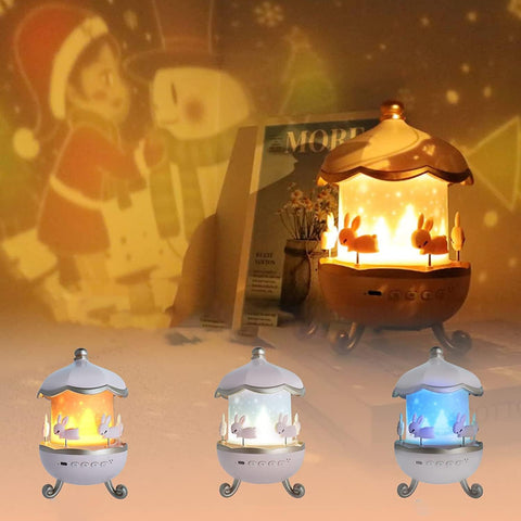 Bunny Carousel Night Light Projector - The Write Stuff