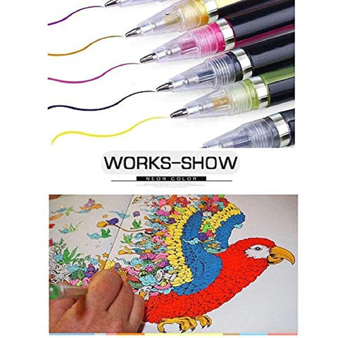 Neon Highlighter Glitter Pen Set - The Write Stuff