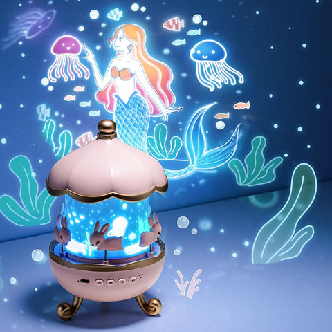 Bunny Carousel Night Light Projector - The Write Stuff