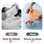 Orange Shape Silicon Ice Cube Tray