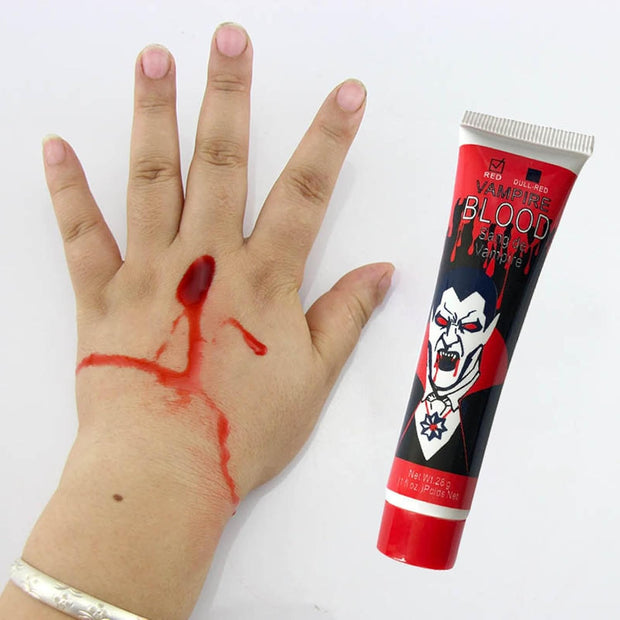 Halloween Vampire Blood – Fake Blood Tube for Halloween Makeup, Scary Cosplay & Theatrical Use - The Write Stuff