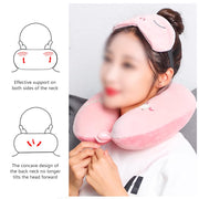 Dinosaur & Unicorn U-Shaped Neck Pillow – Ultra Soft, Comfortable Travel Cushion for Kids & Adults