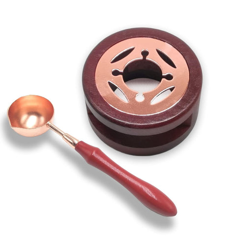 Wax Seal Kit | Wax Seal Warmer | Furnace with Melting Spoon for Melting Wax Seal Sticks or Sealing Wax Beads