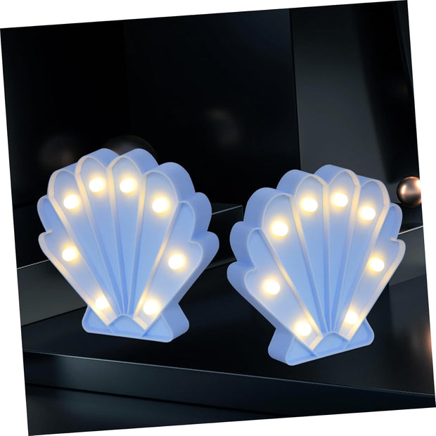 Marquee Light - Seashell Shape Night LED Lamp - The Write Stuff