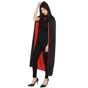 Halloween Long Cloak Death Cape – Double-Sided Witch Costume Hood for Adults & Unisex Cosplay