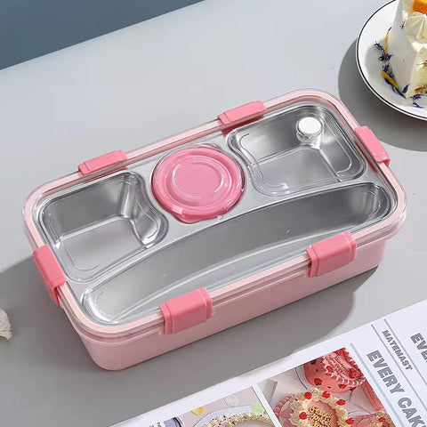 Stainless steel Feast 4 Grid Bento lunch Box