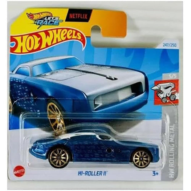 Hot Wheels Hi-Roller II – HW Rolling Metal Series Die-Cast Car (Blue)
