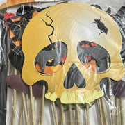 Multicolor Spider & Ghost Halloween Photo Props – DIY Trick-or-Treat Party Photo Booth Kit